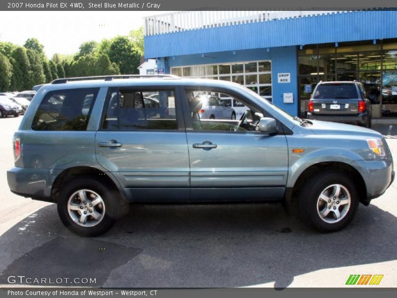 Steel Blue Metallic / Gray 2007 Honda Pilot EX 4WD