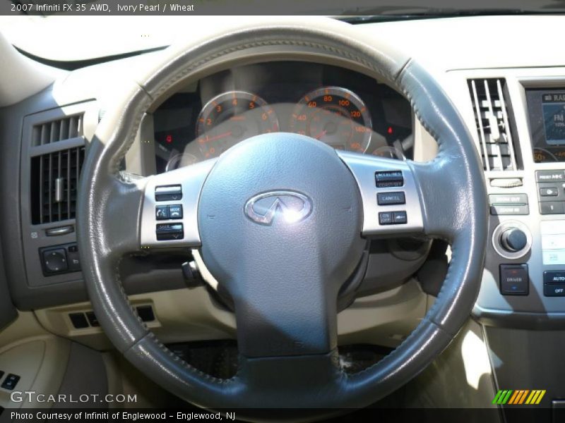 Ivory Pearl / Wheat 2007 Infiniti FX 35 AWD