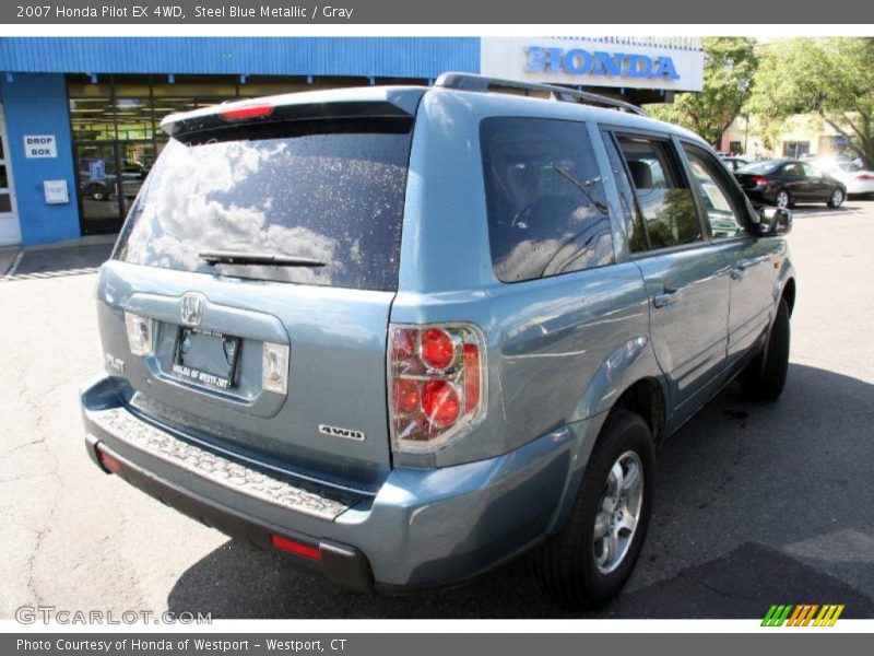 Steel Blue Metallic / Gray 2007 Honda Pilot EX 4WD