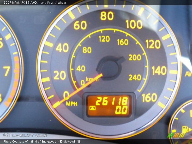 Ivory Pearl / Wheat 2007 Infiniti FX 35 AWD