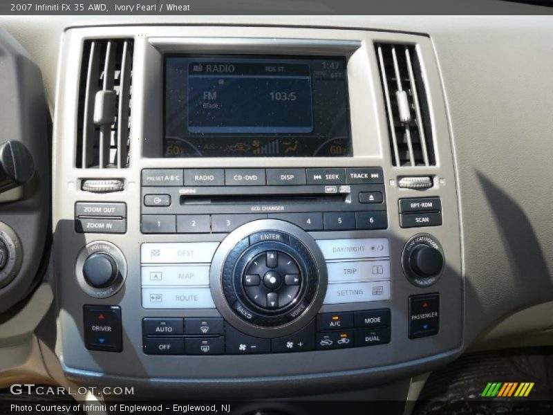 Ivory Pearl / Wheat 2007 Infiniti FX 35 AWD