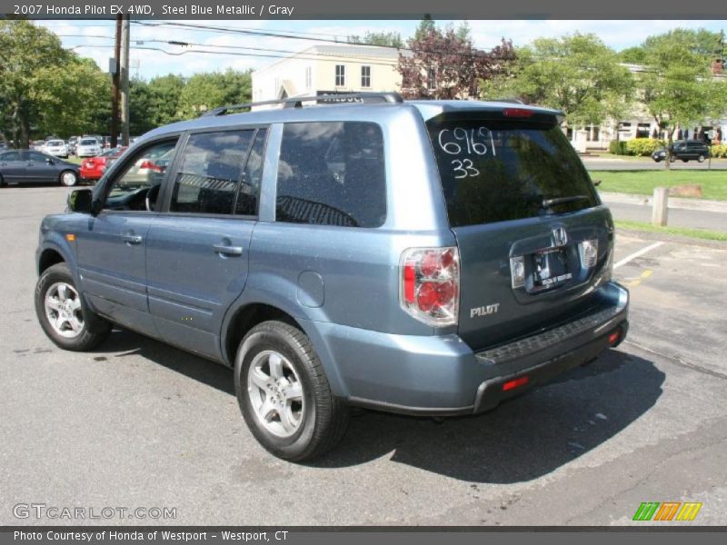 Steel Blue Metallic / Gray 2007 Honda Pilot EX 4WD