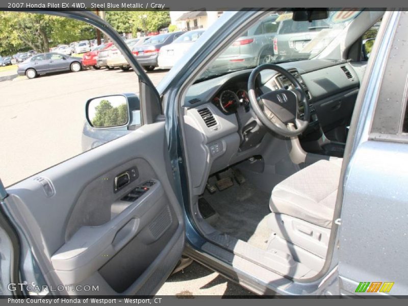 Steel Blue Metallic / Gray 2007 Honda Pilot EX 4WD