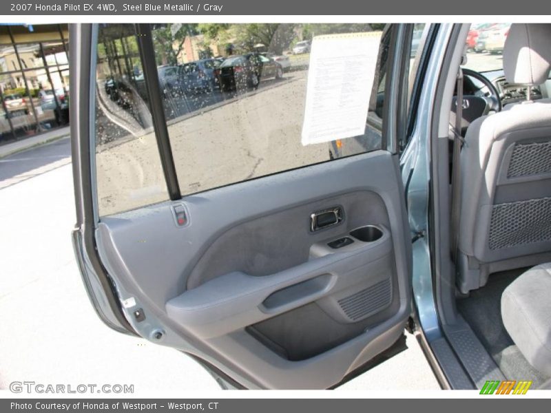Steel Blue Metallic / Gray 2007 Honda Pilot EX 4WD