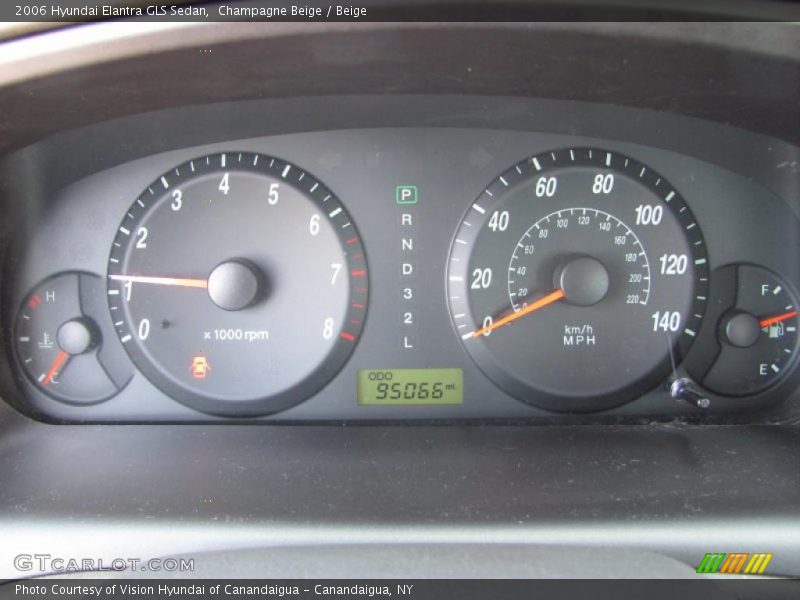 Champagne Beige / Beige 2006 Hyundai Elantra GLS Sedan