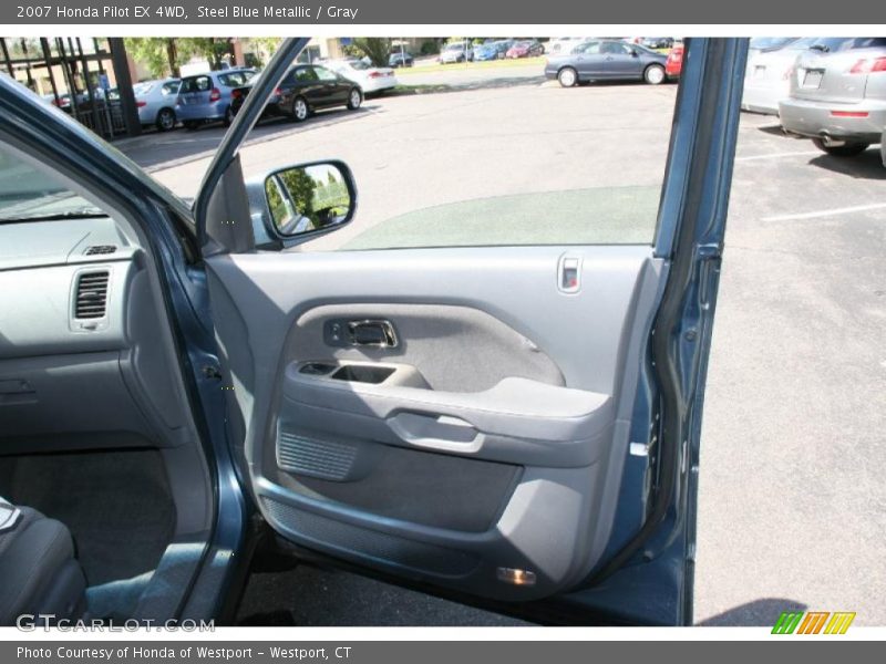 Steel Blue Metallic / Gray 2007 Honda Pilot EX 4WD