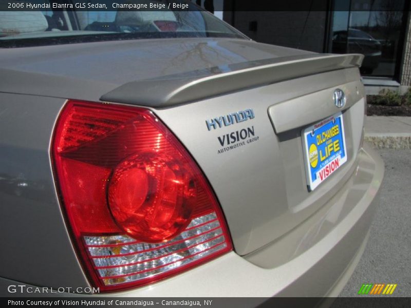 Champagne Beige / Beige 2006 Hyundai Elantra GLS Sedan