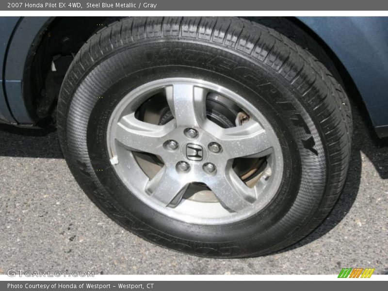 Steel Blue Metallic / Gray 2007 Honda Pilot EX 4WD