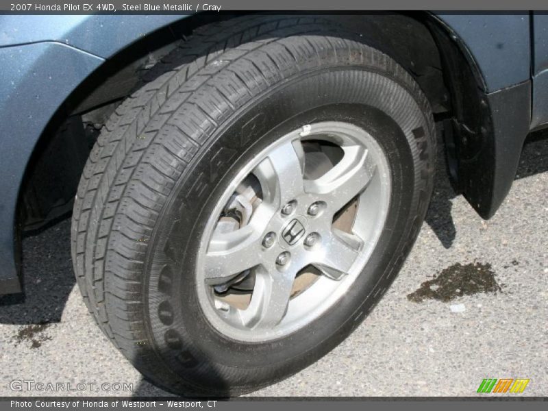 Steel Blue Metallic / Gray 2007 Honda Pilot EX 4WD