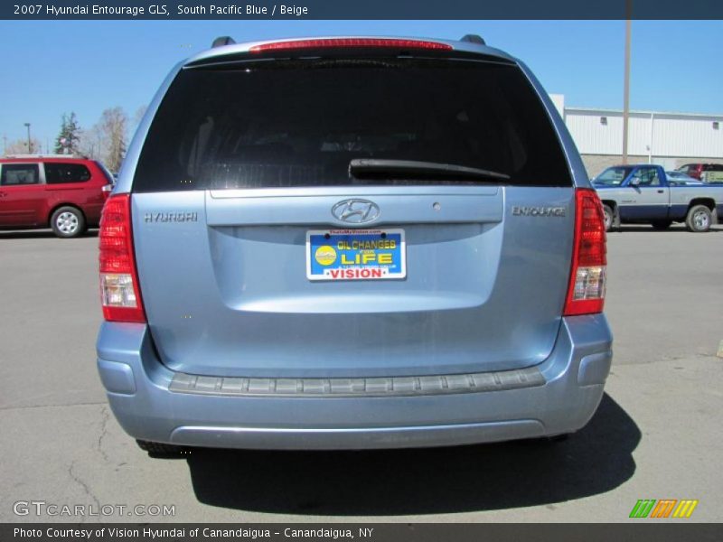 South Pacific Blue / Beige 2007 Hyundai Entourage GLS