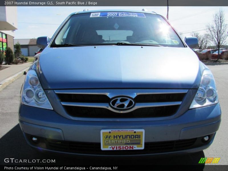 South Pacific Blue / Beige 2007 Hyundai Entourage GLS