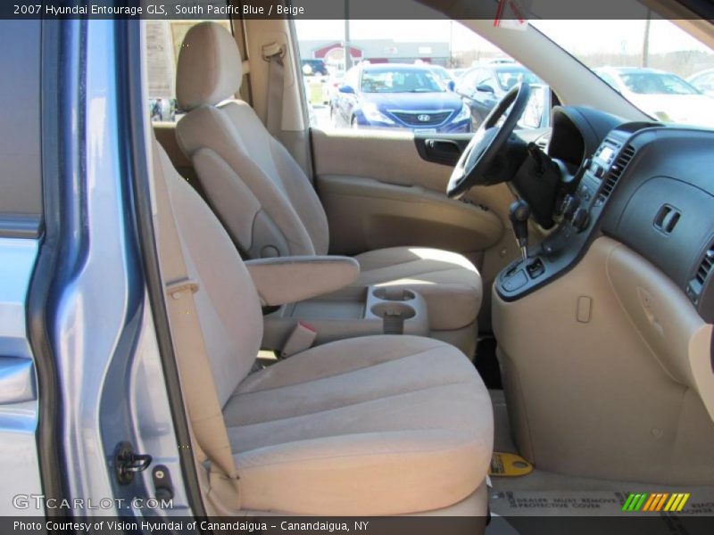 South Pacific Blue / Beige 2007 Hyundai Entourage GLS