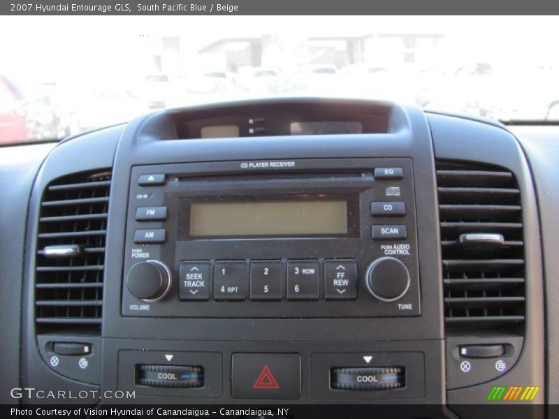 South Pacific Blue / Beige 2007 Hyundai Entourage GLS
