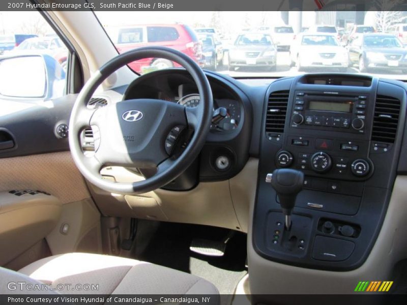 South Pacific Blue / Beige 2007 Hyundai Entourage GLS