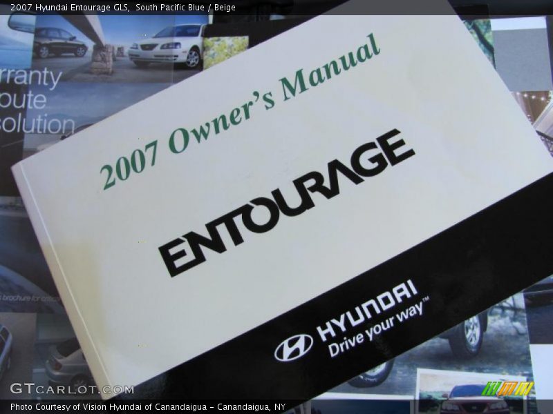 South Pacific Blue / Beige 2007 Hyundai Entourage GLS