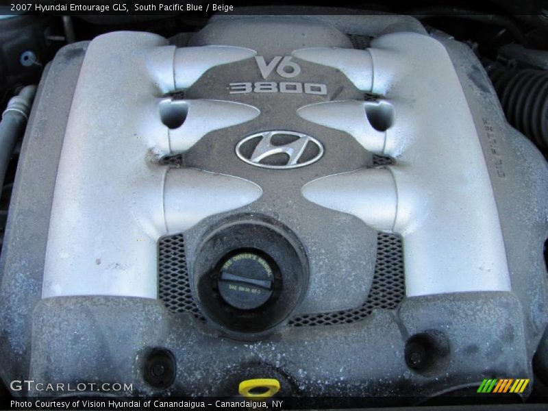 South Pacific Blue / Beige 2007 Hyundai Entourage GLS