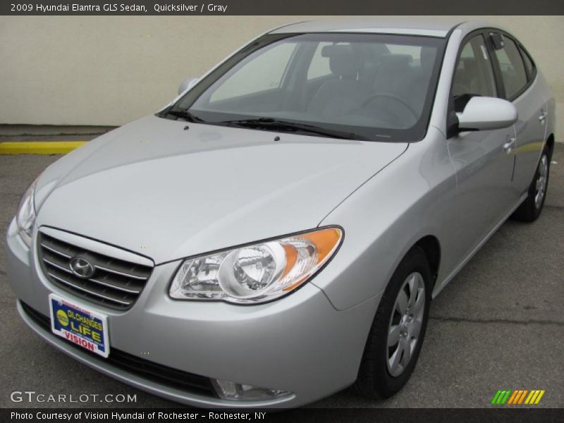 Quicksilver / Gray 2009 Hyundai Elantra GLS Sedan