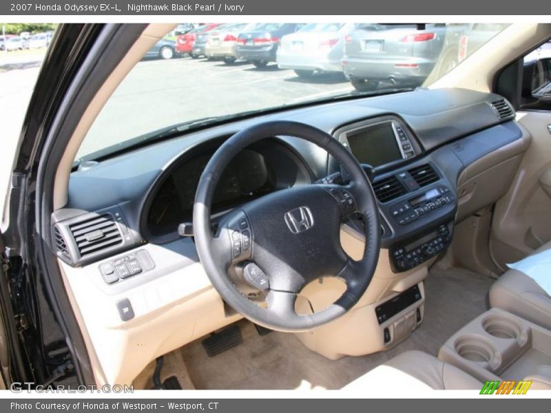 Nighthawk Black Pearl / Ivory 2007 Honda Odyssey EX-L