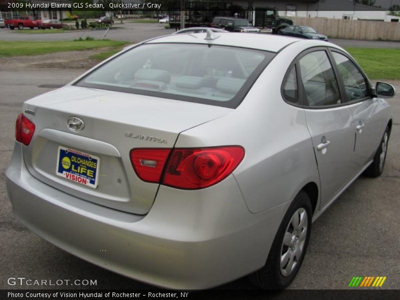 Quicksilver / Gray 2009 Hyundai Elantra GLS Sedan