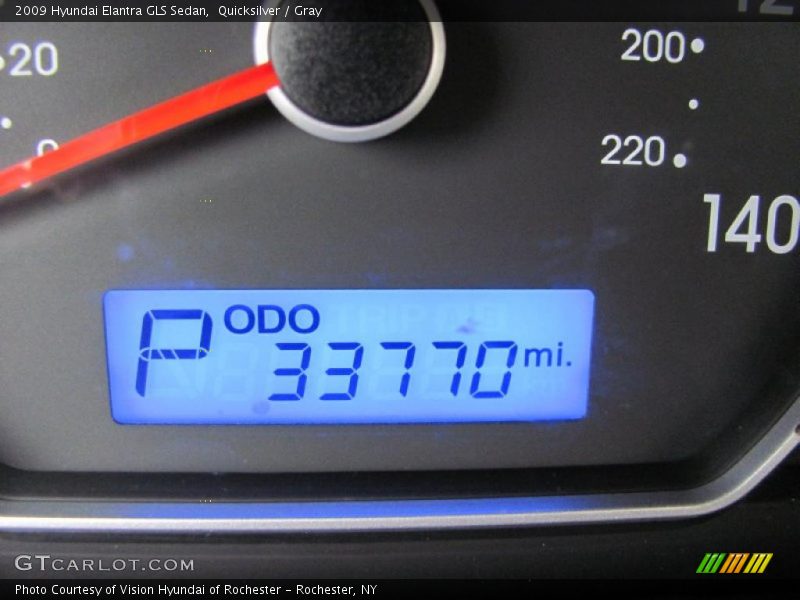 Quicksilver / Gray 2009 Hyundai Elantra GLS Sedan