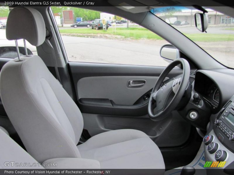 Quicksilver / Gray 2009 Hyundai Elantra GLS Sedan
