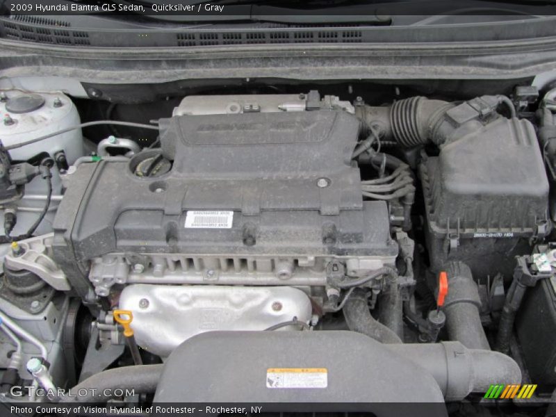Quicksilver / Gray 2009 Hyundai Elantra GLS Sedan