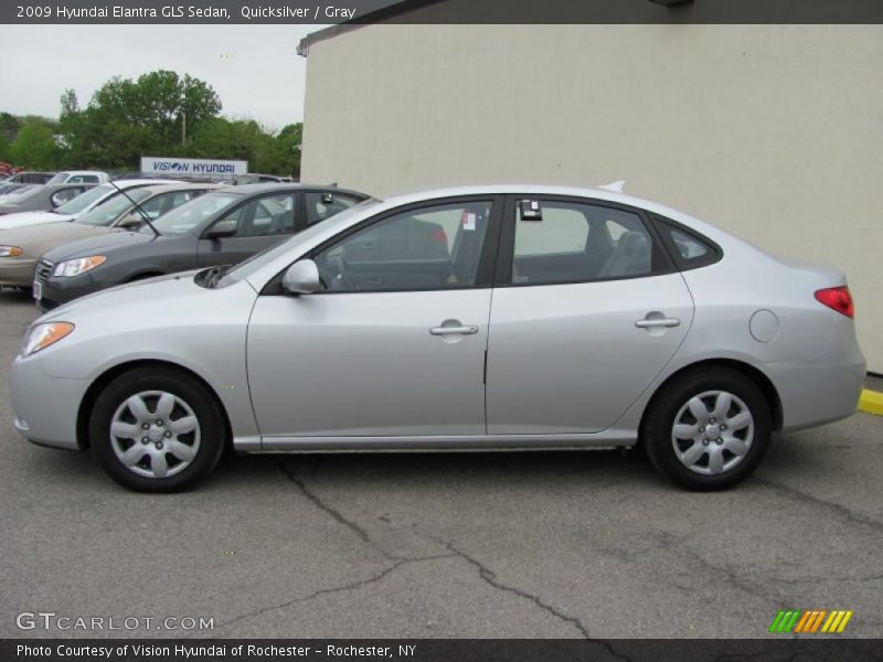 Quicksilver / Gray 2009 Hyundai Elantra GLS Sedan