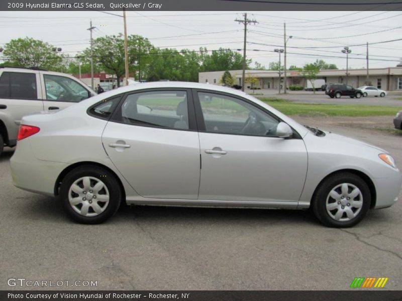 Quicksilver / Gray 2009 Hyundai Elantra GLS Sedan
