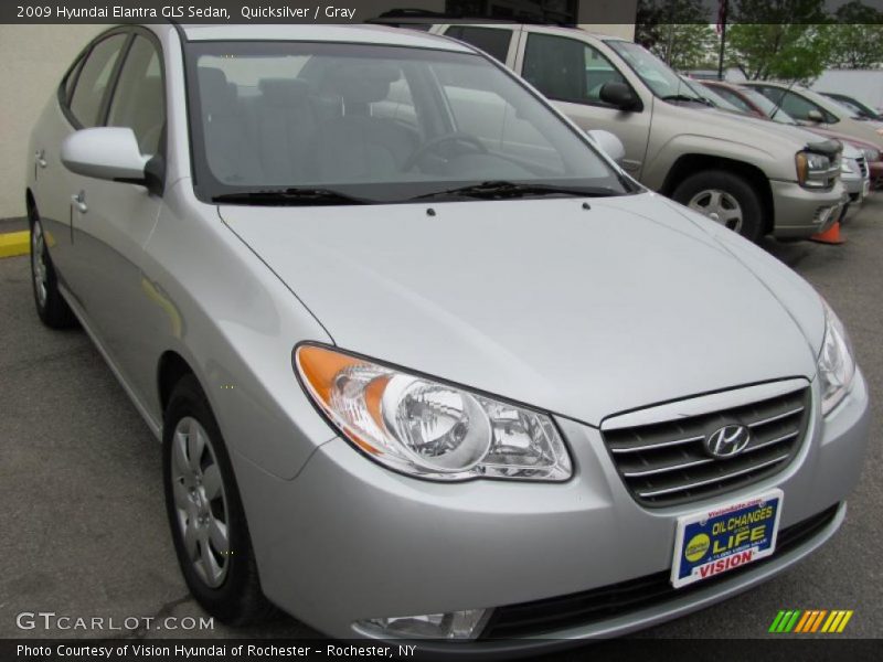 Quicksilver / Gray 2009 Hyundai Elantra GLS Sedan