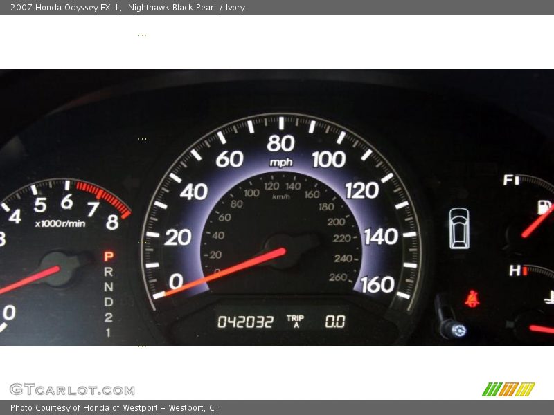 Nighthawk Black Pearl / Ivory 2007 Honda Odyssey EX-L