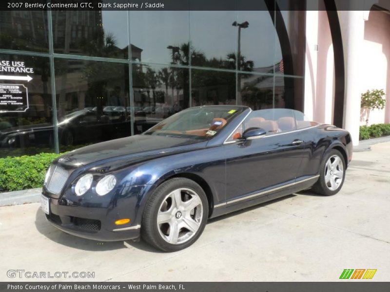 Dark Sapphire / Saddle 2007 Bentley Continental GTC