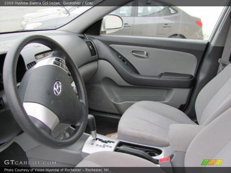 Quicksilver / Gray 2009 Hyundai Elantra GLS Sedan