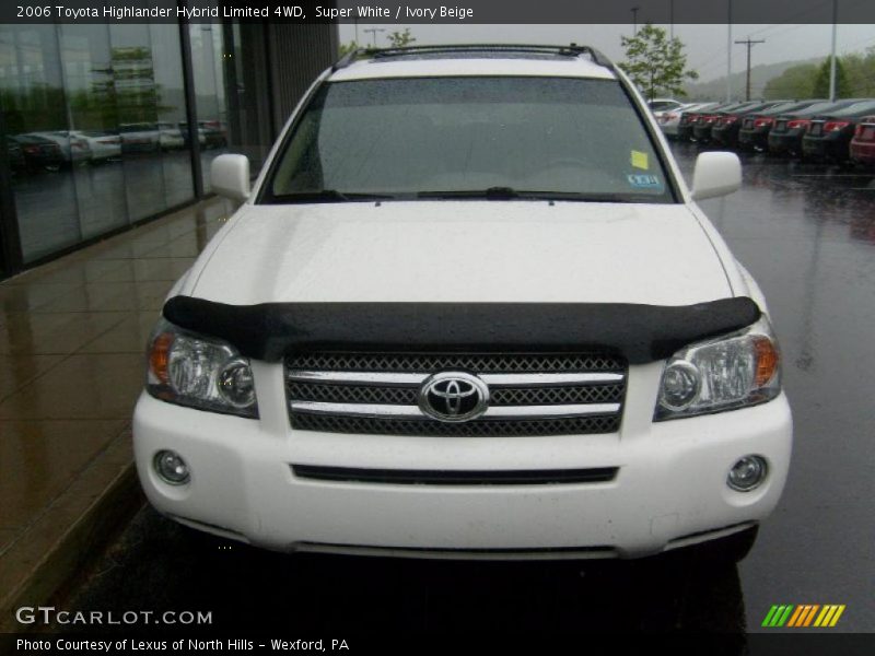Super White / Ivory Beige 2006 Toyota Highlander Hybrid Limited 4WD