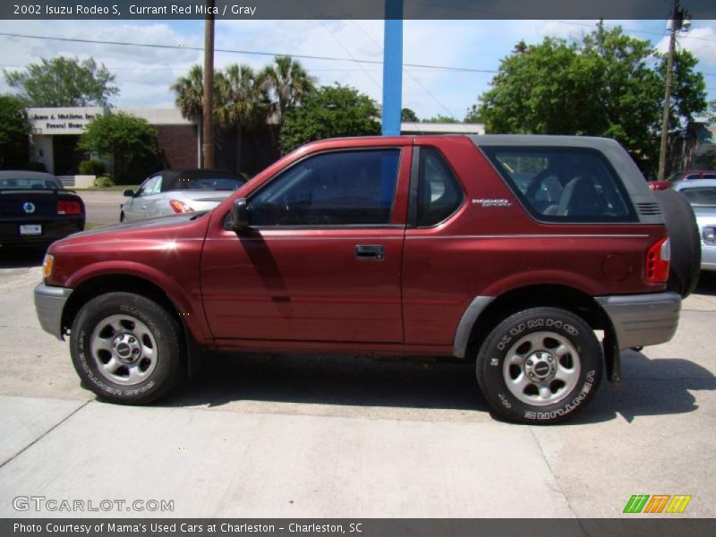 Currant Red Mica / Gray 2002 Isuzu Rodeo S