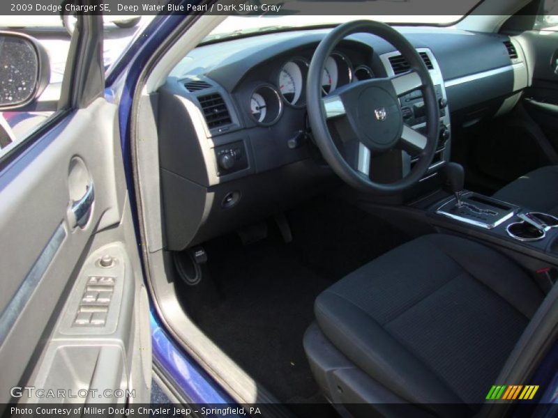 Deep Water Blue Pearl / Dark Slate Gray 2009 Dodge Charger SE