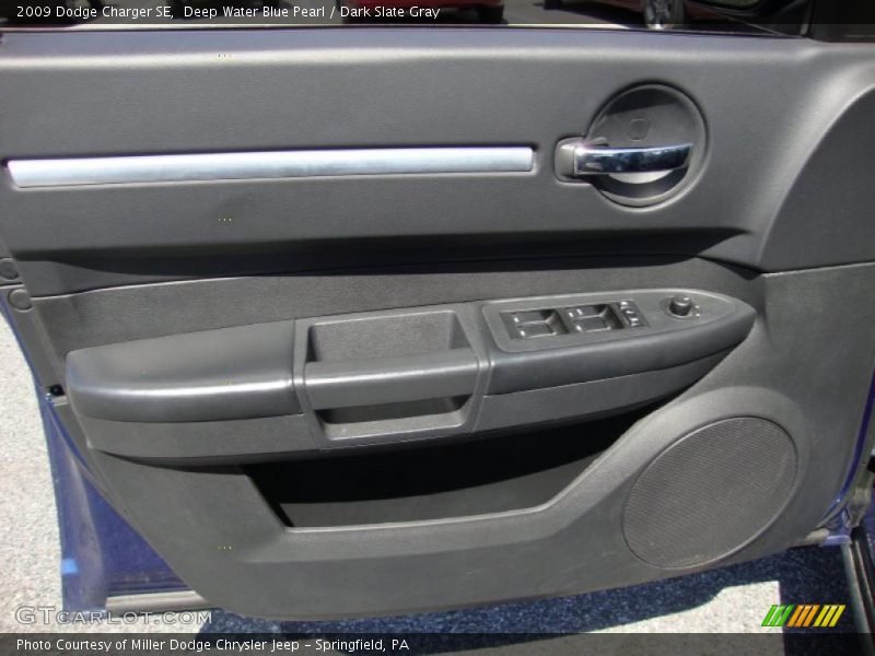 Deep Water Blue Pearl / Dark Slate Gray 2009 Dodge Charger SE