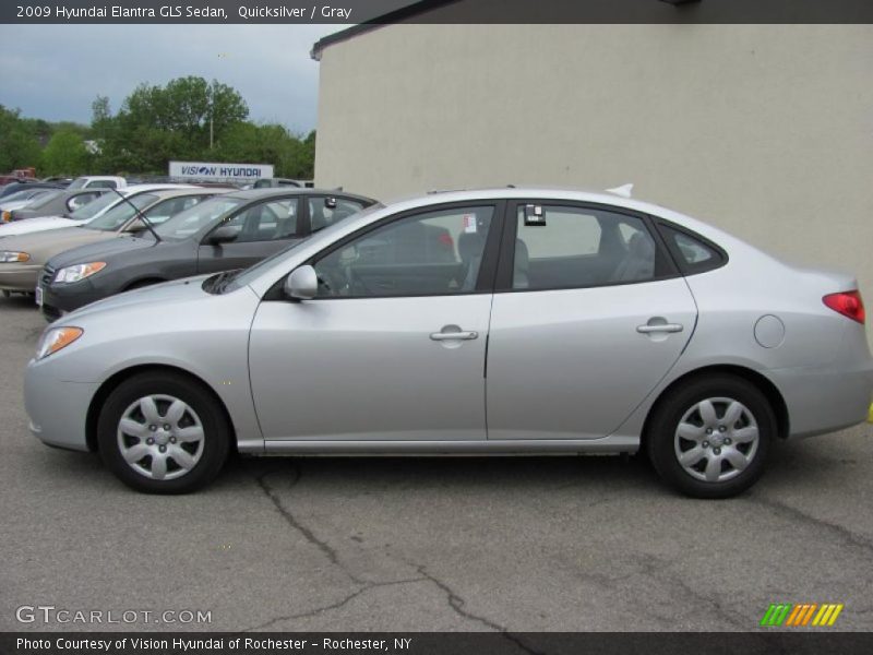 Quicksilver / Gray 2009 Hyundai Elantra GLS Sedan