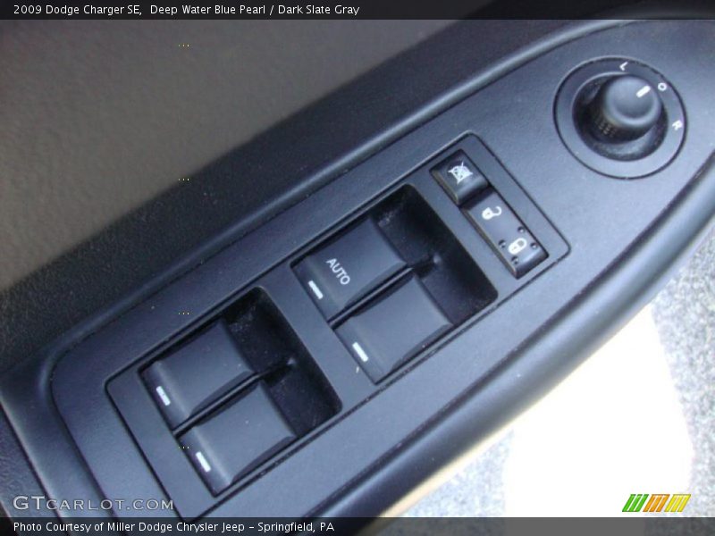 Deep Water Blue Pearl / Dark Slate Gray 2009 Dodge Charger SE