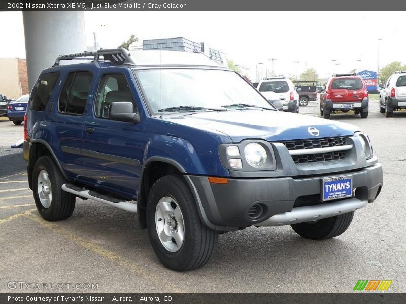 Just Blue Metallic / Gray Celadon 2002 Nissan Xterra XE V6