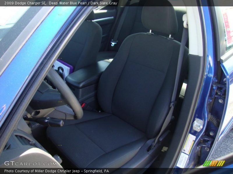 Deep Water Blue Pearl / Dark Slate Gray 2009 Dodge Charger SE