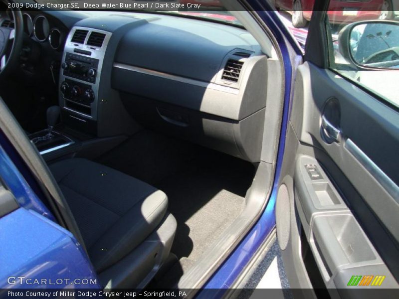 Deep Water Blue Pearl / Dark Slate Gray 2009 Dodge Charger SE