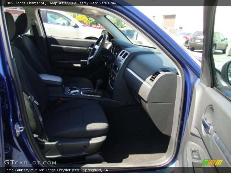 Deep Water Blue Pearl / Dark Slate Gray 2009 Dodge Charger SE