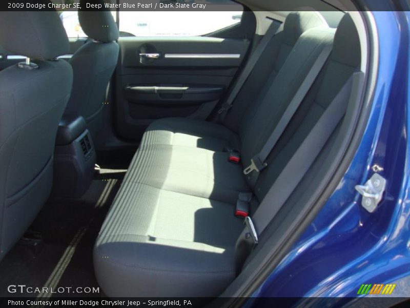 Deep Water Blue Pearl / Dark Slate Gray 2009 Dodge Charger SE