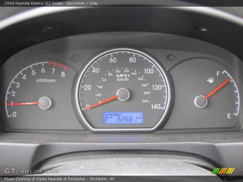 Quicksilver / Gray 2009 Hyundai Elantra GLS Sedan