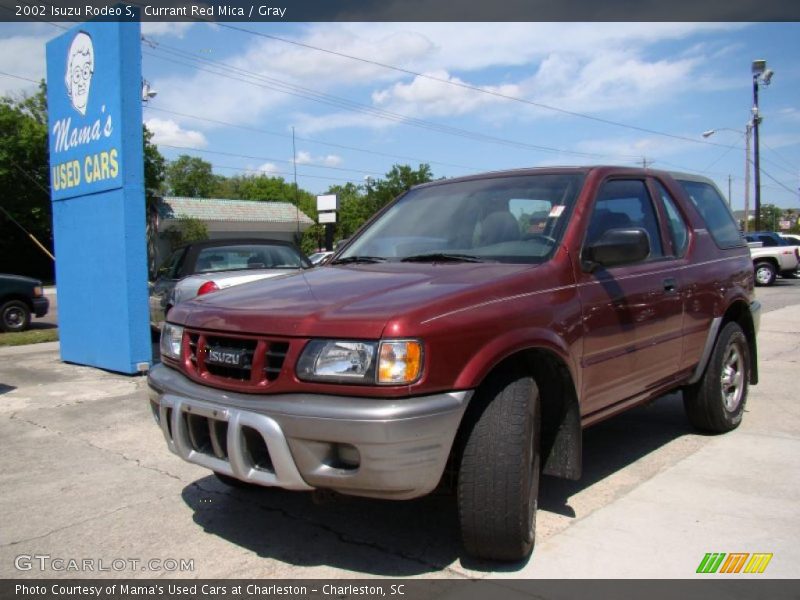 Currant Red Mica / Gray 2002 Isuzu Rodeo S