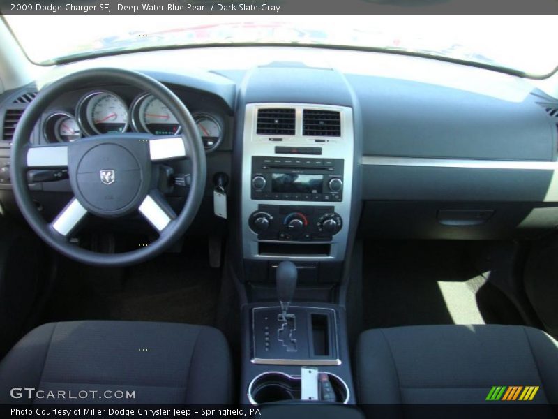 Deep Water Blue Pearl / Dark Slate Gray 2009 Dodge Charger SE