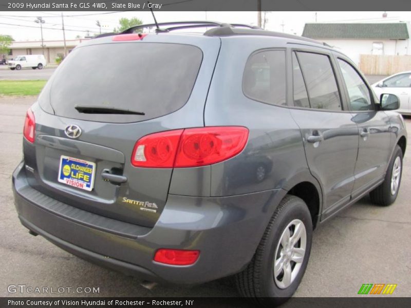 Slate Blue / Gray 2009 Hyundai Santa Fe GLS 4WD