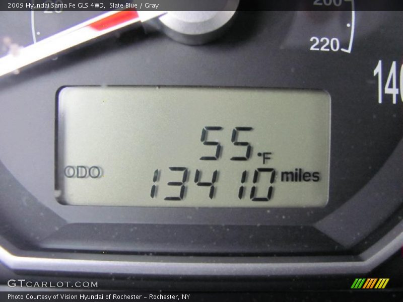 Slate Blue / Gray 2009 Hyundai Santa Fe GLS 4WD