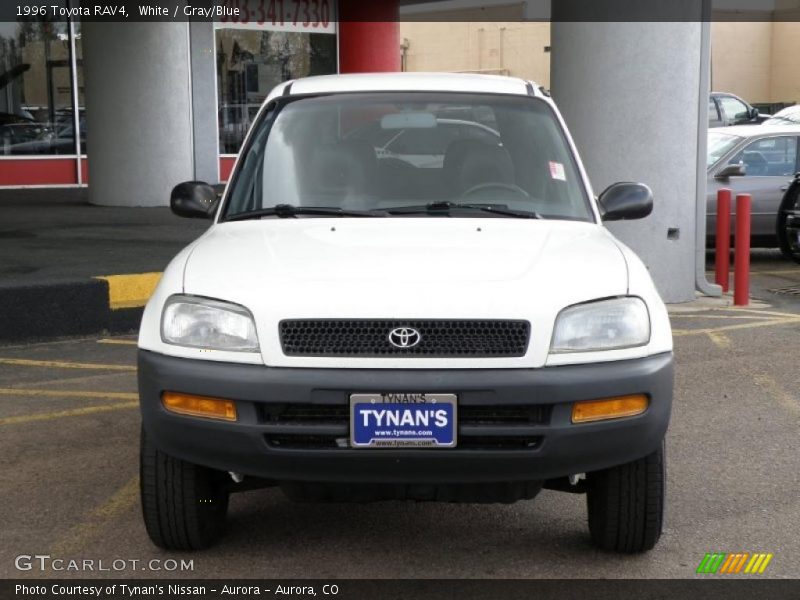 White / Gray/Blue 1996 Toyota RAV4