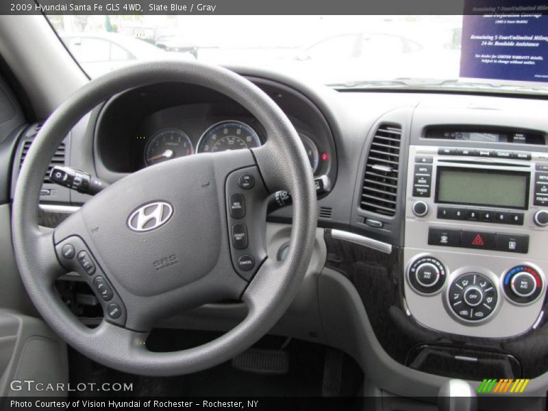 Slate Blue / Gray 2009 Hyundai Santa Fe GLS 4WD